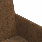 vidaXL Eetkamerstoelen met wielen 2 pcs Bruin 57 x 66 x 94 cm