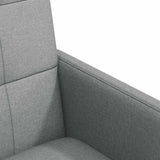 vidaXL Eetkamerstoelen met wielen 2 pcs Lichtgrijs 58 x 65 x 94 cm