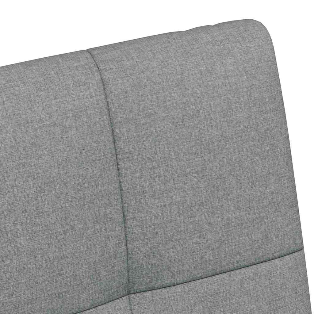 vidaXL Eetkamerstoelen met wielen 2 pcs Lichtgrijs 58 x 65 x 94 cm
