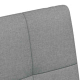 vidaXL Eetkamerstoelen met wielen 2 pcs Lichtgrijs 58 x 65 x 94 cm