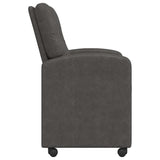 vidaXL Dining Chairs with Wheels 2 pcs Black 57 x 67 x 95 cm