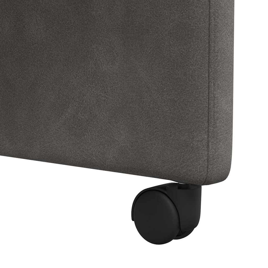 vidaXL Dining Chairs with Wheels 2 pcs Black 57 x 67 x 95 cm