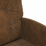 vidaXL Eetkamerstoelen met wielen 2 pcs Bruin 57 x 67 x 95 cm
