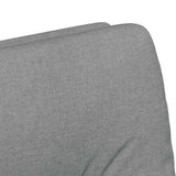 vidaXL Eetkamerstoelen met wielen 2 pcs Lichtgrijs 57 x 67 x 95 cm