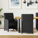 vidaXL Eetkamerstoelen met wielen 2 pcs Lichtgrijs 57 x 67 x 95 cm