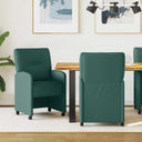 vidaXL Eetkamerstoelen met wielen 2 pcs Lichtgrijs 57 x 67 x 95 cm