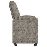 vidaXL Eetkamerstoelen met wielen 2 pcs Bruin 58 x 67 x 97 cm