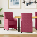 vidaXL Dining Chairs with Wheels 2 pcs Blue 58 x 67 x 97 cm Velvet