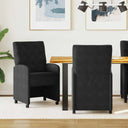 vidaXL Dining Chairs with Wheels 2 pcs Blue 58 x 67 x 97 cm Velvet
