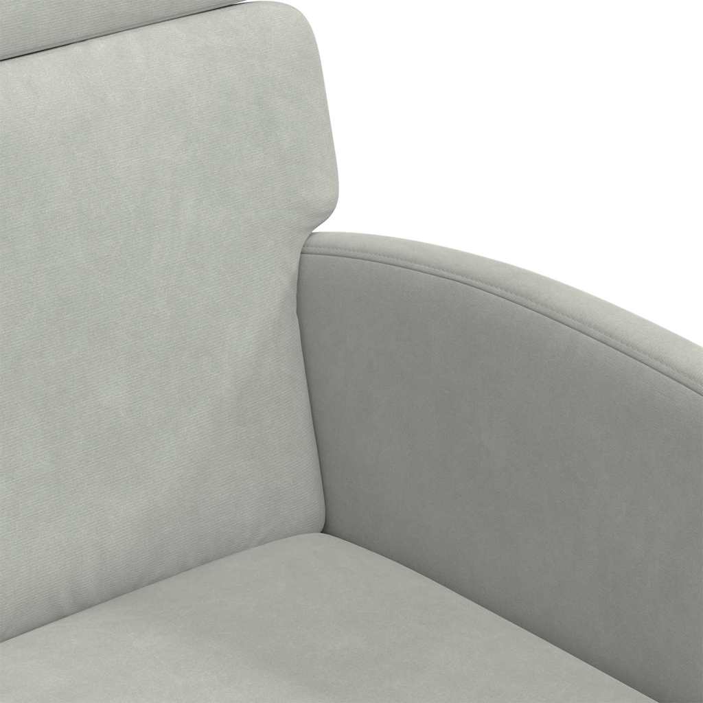 vidaXL Eetkamerstoelen met wielen 2 pcs Lichtgrijs 58 x 65 x 98 cm