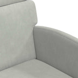 vidaXL Eetkamerstoelen met wielen 2 pcs Lichtgrijs 58 x 65 x 98 cm