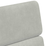 vidaXL Eetkamerstoelen met wielen 2 pcs Lichtgrijs 58 x 65 x 98 cm