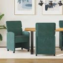 vidaXL Eetkamerstoelen met wielen 2 pcs Lichtgrijs 58 x 65 x 98 cm