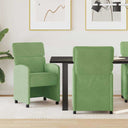 vidaXL Eetkamerstoelen met wielen 2 pcs Lichtgrijs 58 x 65 x 98 cm