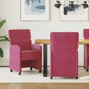 vidaXL Eetkamerstoelen met wielen 2 pcs Lichtgrijs 58 x 65 x 98 cm