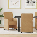 vidaXL Eetkamerstoelen met wielen 2 pcs Lichtgrijs 58 x 65 x 98 cm