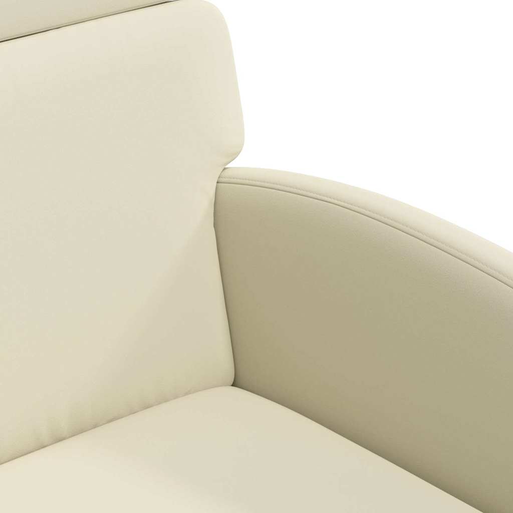 vidaXL Dining Chairs with Wheels 2 pcs Cream 58 x 65 x 98 cm