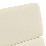 vidaXL Dining Chairs with Wheels 2 pcs Cream 58 x 65 x 98 cm