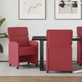 vidaXL Dining Chairs with Wheels 2 pcs Cream 58 x 65 x 98 cm