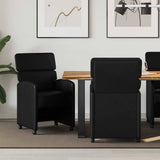 vidaXL Dining Chairs with Wheels 2 pcs Cream 58 x 65 x 98 cm