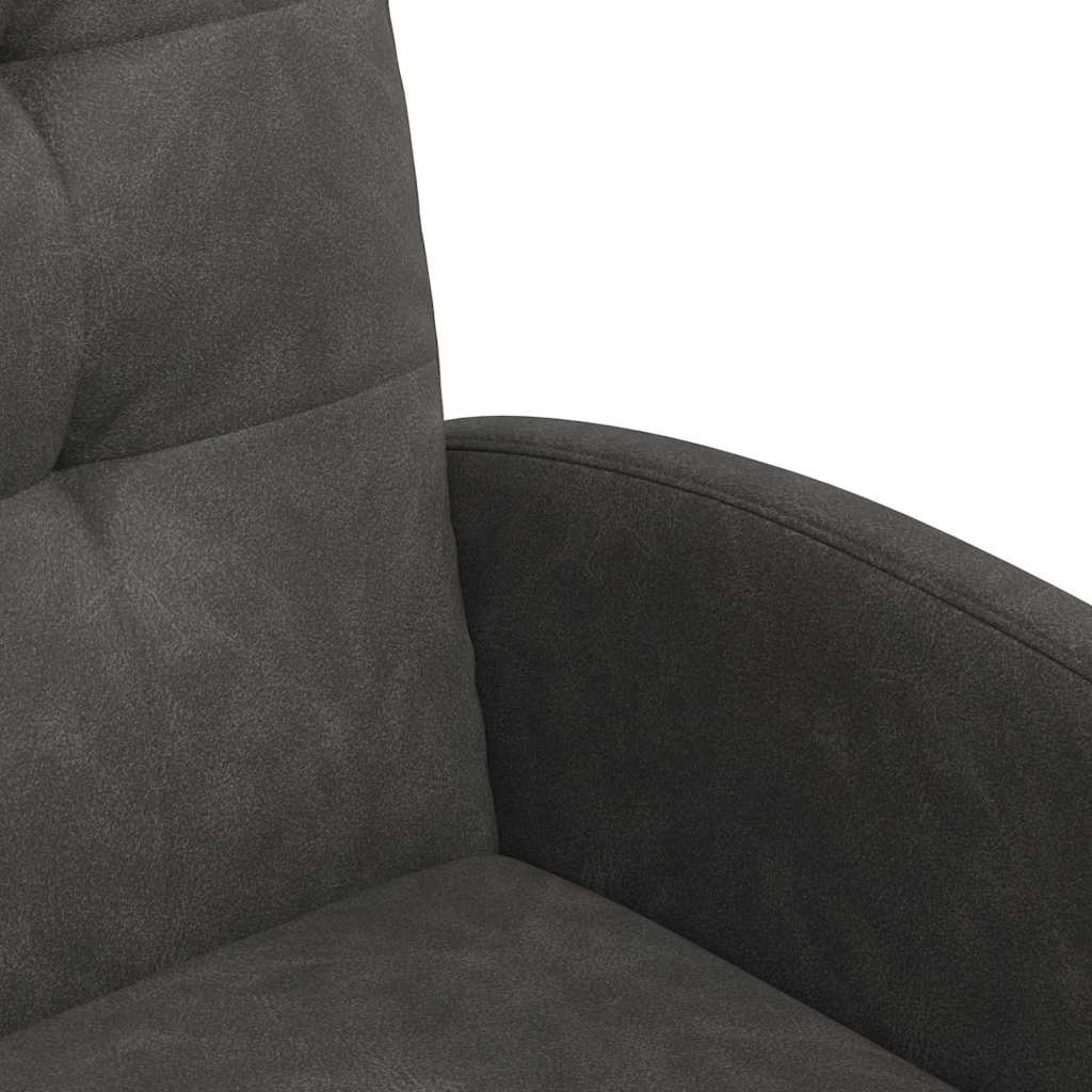 vidaXL Dining Chairs with Wheels 2 pcs Black 58 x 67 x 97 cm