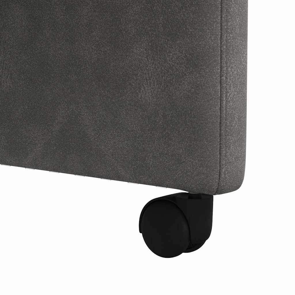vidaXL Dining Chairs with Wheels 2 pcs Black 58 x 67 x 97 cm