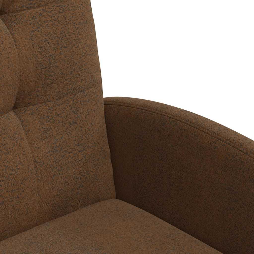 vidaXL Eetkamerstoelen met wielen 2 pcs Bruin 58 x 67 x 97 cm