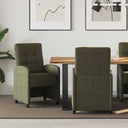 vidaXL Eetkamerstoelen met wielen 2 pcs Bruin 58 x 67 x 97 cm