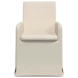 vidaXL Eetstoelen met wielen 2 pcs Beige 57 x 67 x 95 cm Linnen