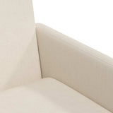 vidaXL Eetstoelen met wielen 2 pcs Beige 57 x 67 x 95 cm Linnen