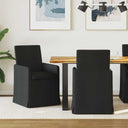 vidaXL Eetstoelen 2 pcs Lichtgrijs 57 x 67 x 95 cm Stof