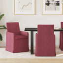 vidaXL Eetstoelen 2 pcs Lichtgrijs 57 x 67 x 95 cm Stof