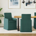 vidaXL Eetstoelen 2 pcs Lichtgrijs 57 x 67 x 95 cm Stof