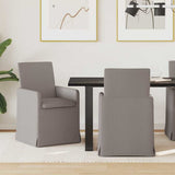 vidaXL Eetstoelen 2 pcs Lichtgrijs 57 x 67 x 95 cm Stof