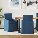 vidaXL Eetstoelen 2 pcs Lichtgrijs 57 x 67 x 95 cm Stof