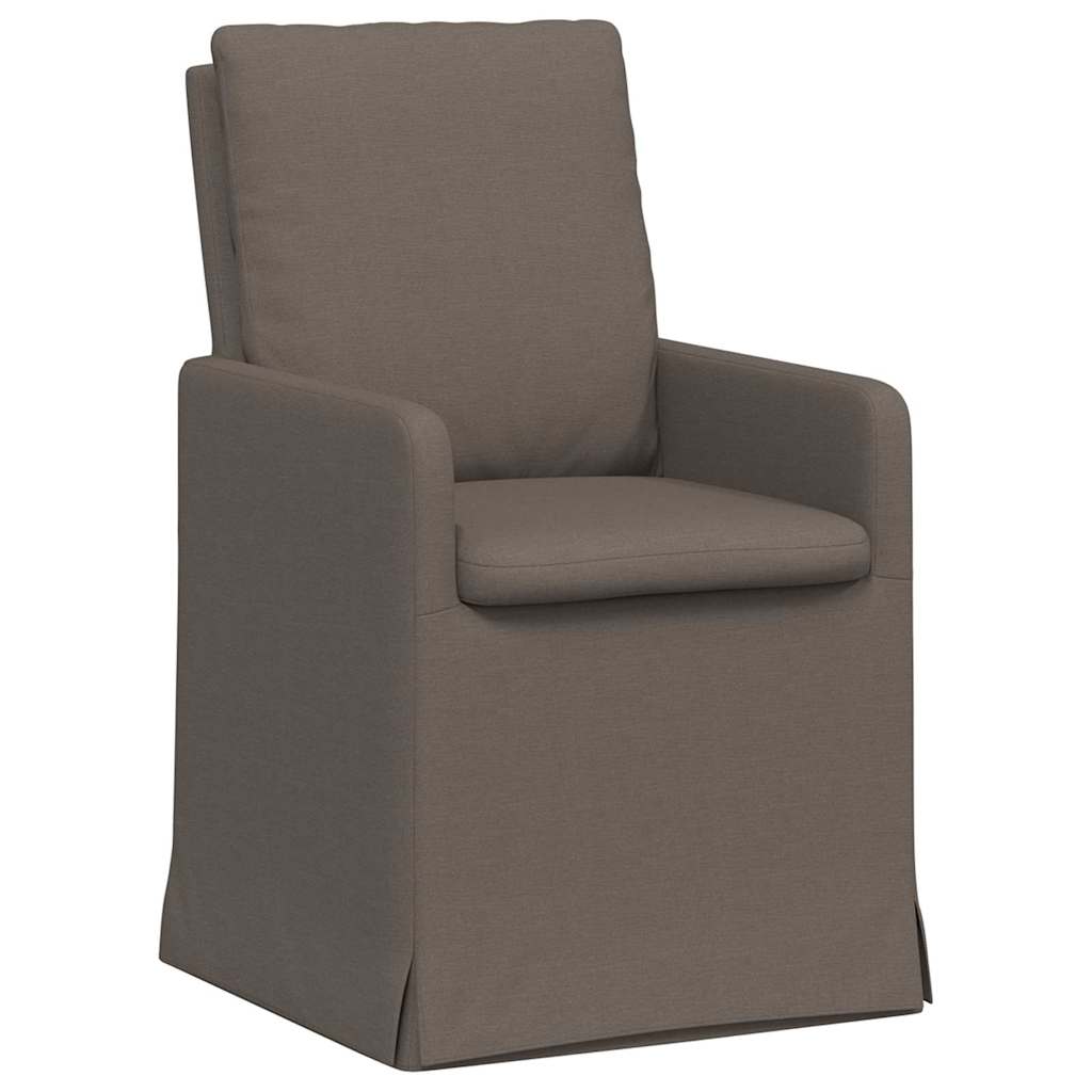 vidaXL Eetstoelen 2 pcs Beige 57 x 67 x 98 cm Linnen