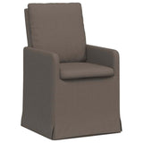 vidaXL Eetstoelen 2 pcs Beige 57 x 67 x 98 cm Linnen