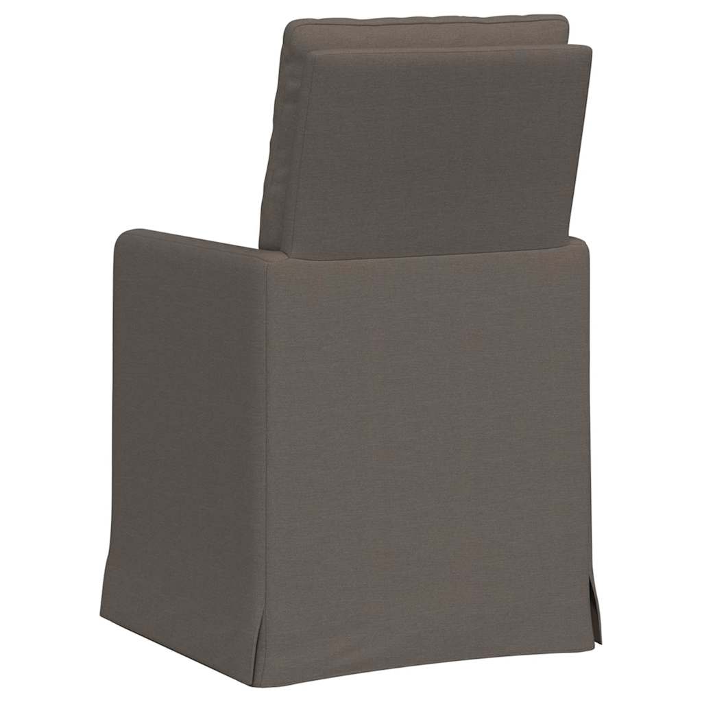 vidaXL Eetstoelen 2 pcs Beige 57 x 67 x 98 cm Linnen