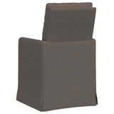 vidaXL Eetstoelen 2 pcs Beige 57 x 67 x 98 cm Linnen