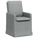 vidaXL Eetstoelen 2 pcs Lichtgrijs 57 x 67 x 98 cm Stof