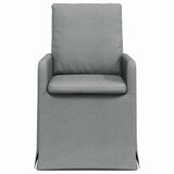 vidaXL Eetstoelen 2 pcs Lichtgrijs 57 x 67 x 98 cm Stof