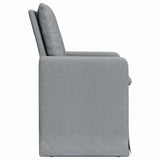 vidaXL Eetstoelen 2 pcs Lichtgrijs 57 x 67 x 98 cm Stof