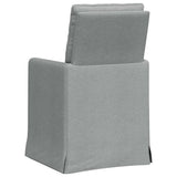 vidaXL Eetstoelen 2 pcs Lichtgrijs 57 x 67 x 98 cm Stof