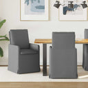 vidaXL Eetstoelen 2 pcs Lichtgrijs 57 x 67 x 98 cm Stof