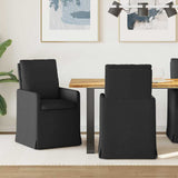 vidaXL Eetstoelen 2 pcs Lichtgrijs 57 x 67 x 98 cm Stof