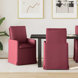 vidaXL Eetstoelen 2 pcs Lichtgrijs 57 x 67 x 98 cm Stof