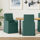 vidaXL Eetstoelen 2 pcs Lichtgrijs 57 x 67 x 98 cm Stof