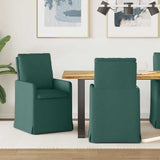 vidaXL Eetstoelen 2 pcs Lichtgrijs 57 x 67 x 98 cm Stof