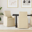 vidaXL Eetstoelen 2 pcs Lichtgrijs 57 x 67 x 98 cm Stof