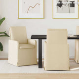 vidaXL Eetstoelen 2 pcs Lichtgrijs 57 x 67 x 98 cm Stof